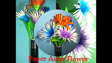 How to make paper aster Flower step by step-part 2