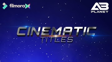 How to Make a Cinematic Title intro in Filmora x | Cinematic title filmora | Download Intro Template