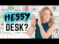 Is your desk cluttered and driving you crazy theres an easy way to fix that