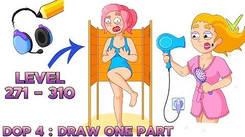 DOP 4: Draw one part 4 Gameplay Level 271-310 Answer