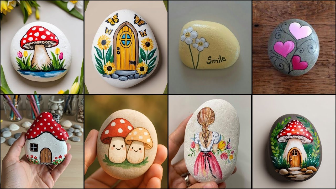 Cute and Easy Rock Painting Ideas for All Ages||Decorative Pebble Art for Your Garden and Home