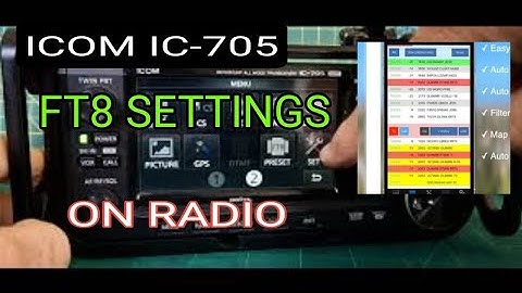 ICOM IC-705, FT8 RADIO SET UP