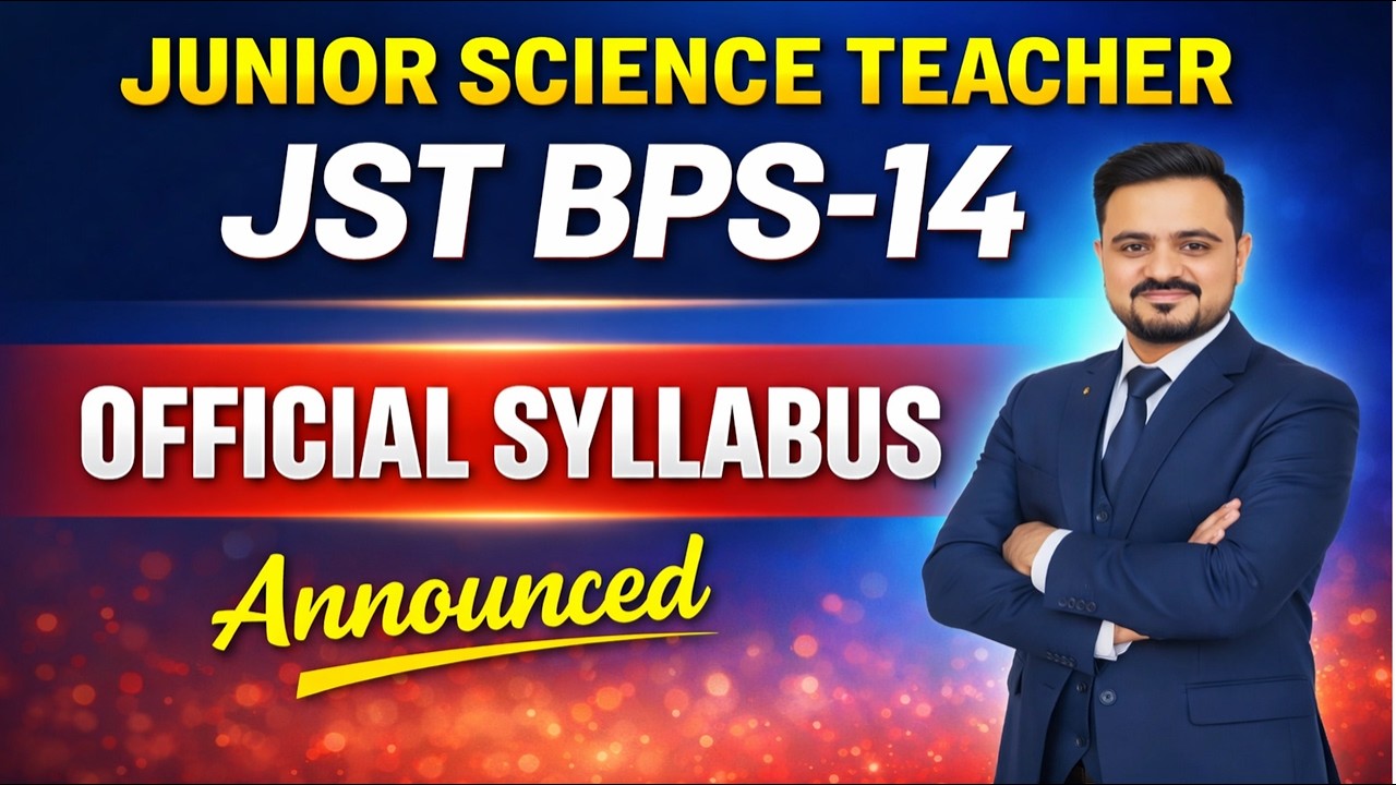 OFFICIAL SYLLABUS  | JUNIOR SCIENCE TEACHER | JST BPS -14