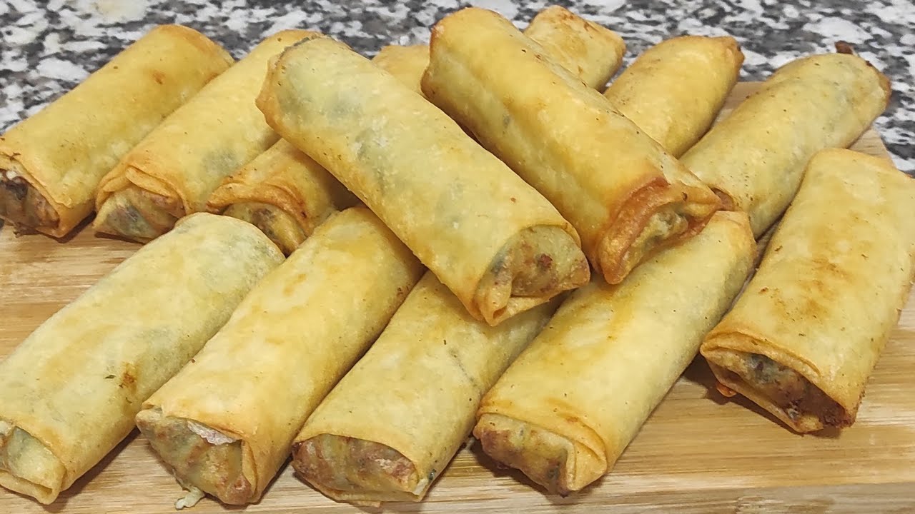 سيكار بالسبانخ والجبن والفورماج كيجيو واااعرين ومعلكين👌💯🤤