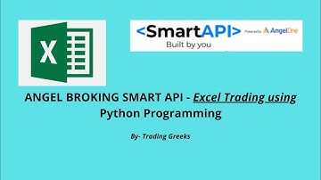 8. Angel Broking Smart Api Algotrading using ms-excel - Angel Broking Api
