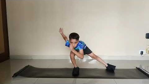 7 easy skating exercise on slide board