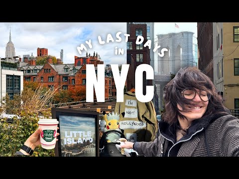 My last few days in New York City 🍎🍂 shopping, walking the Brooklyn bridge & Little Island | vlog