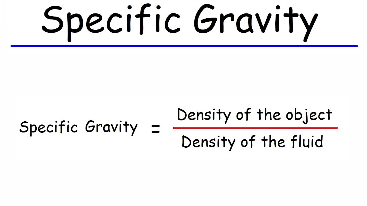 Specific Gravity - YouTube