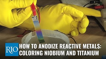 How To Anodize Reactive Metals: Coloring Niobium and Titanium