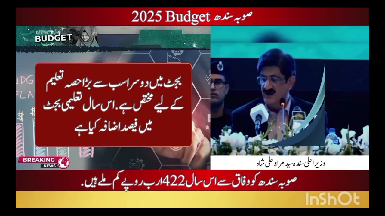 SINDH GOVERNMENT BUDGET 2025-26