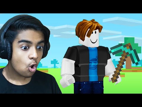 Playing Minecraft in ROBLOX's Avatar