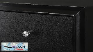 Modern 3pc Black Finish LED Backlit HB Panel Twin Bed 2x Nightstand Review