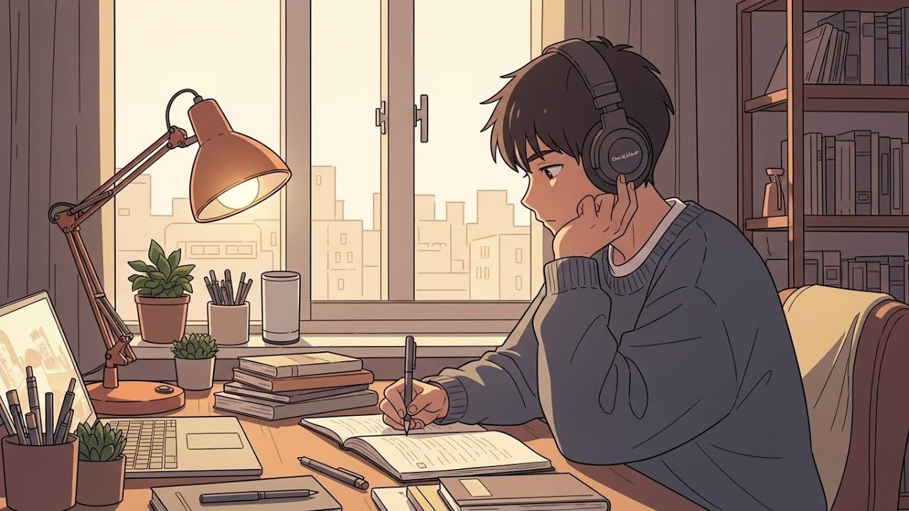 🎧 Background Lofi Hip Hop for Study & Sleep | 🌧️ Calm Rain Night Live