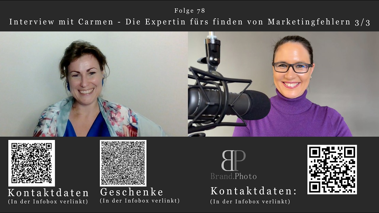Marketingfehler finden & sichtbar werden Klartext mit Carmen Brablec | Teil 3 | Brand Photo