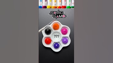 Guess the mixed colors of squid Game #colormixing #shorts #colorfusiontv