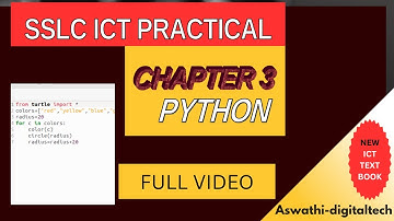 SSLC IT CHAPTER 3 PART 1 || PYTHON || COMPUTER LANGUAGE-10th ICT new syllabus @Aswathi-digitaltech