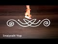 Cute  best just 1 minute rangoli border designs muggulu kolams kolangal simplyradhivlogs