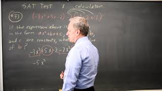 SAT Test 3: Rewriting polynomials - question #4-33