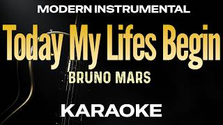 Download lagu Today My Lifes Begin - Bruno Mars (KARAOKE) Live Band Style Modern Instrumental