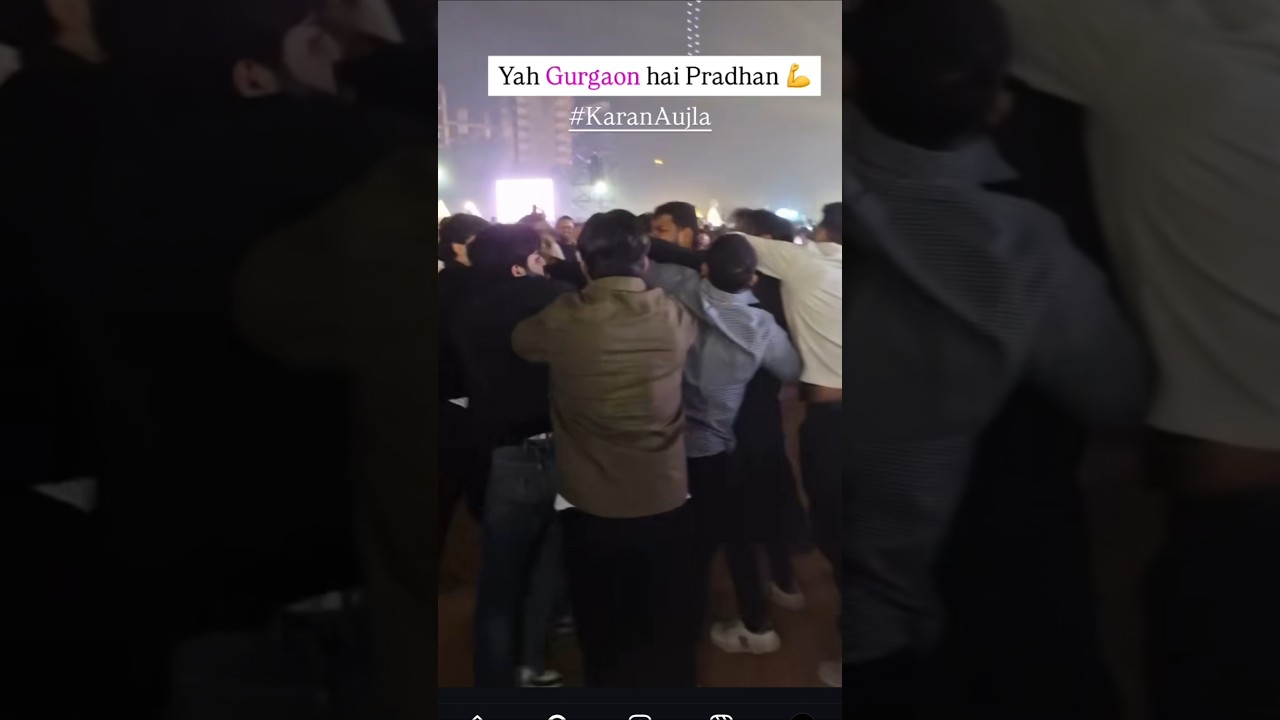Fukra insaan fight on Karan aujla Concert 