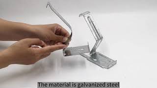Gutter internal brackets using galvanized steel fix to the top of fascia