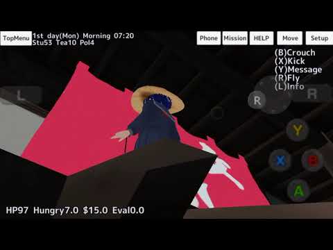 [School Girls Simulator] Creepy Long Skirt Glitch!