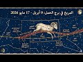 المريخ بالحمل من 9 ابريل حتى 18 مايو 2026 تأثيره على كل برج من الأبراج 