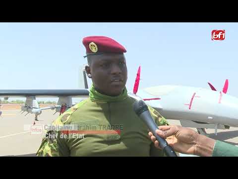 Burkina Faso: le capitaine Ibrahim Traoré remet une douzaine de drones aux forces armées nationales