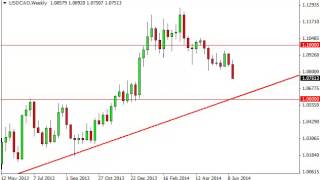 USD/CAD Forecast for the week of June 23, 2014, Technical Analysis