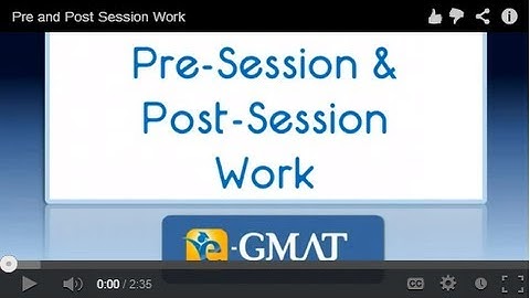 Pre and Post Session Work