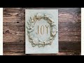 DIY Christmas Wall Decor: Easy Wreath Wall Art with IOD Moulds