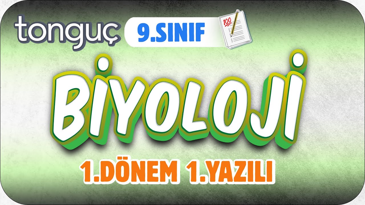 9.Sınıf Biyoloji 1.Dönem 1.Yazılıya Hazırlık 📑 