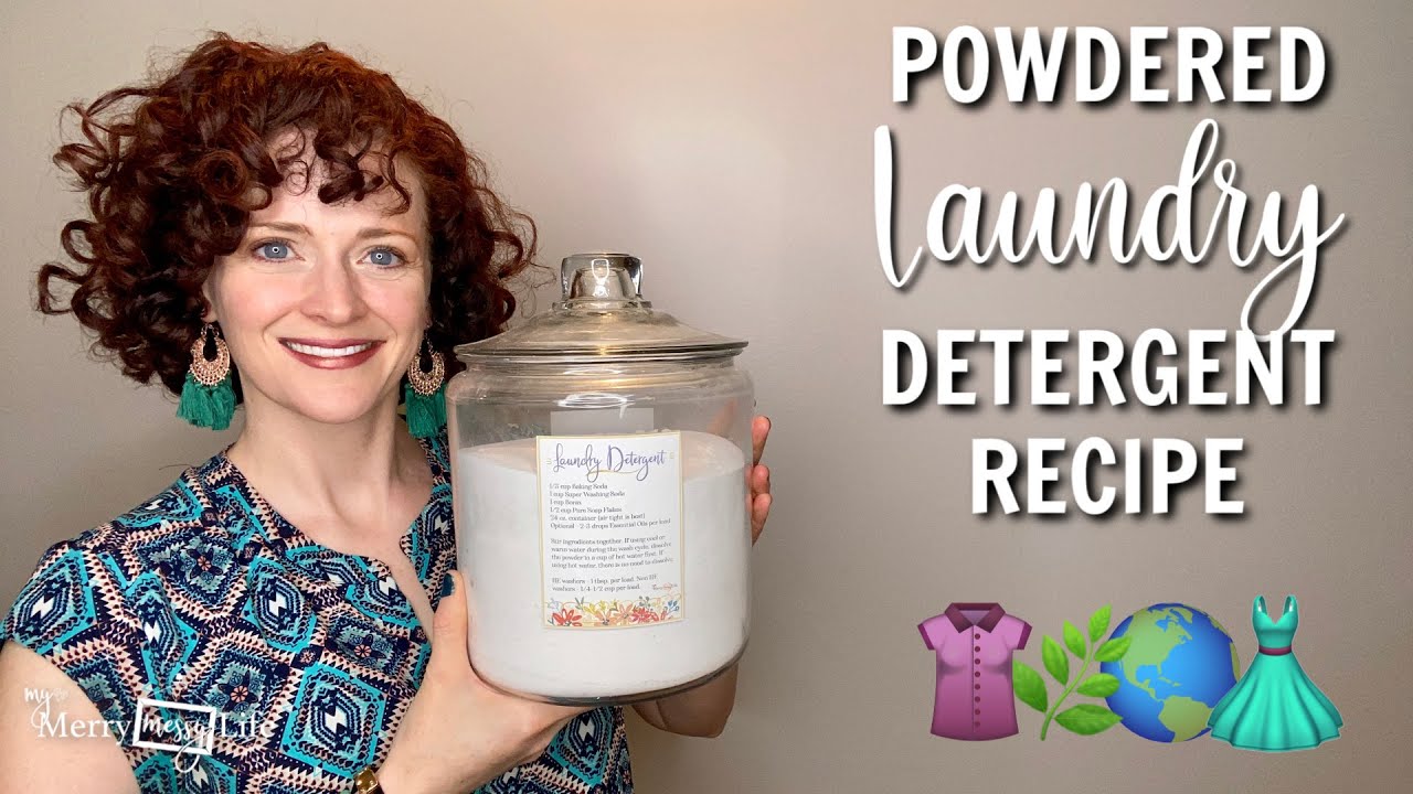 DIY Natural Laundry Detergent With Essential Oils 