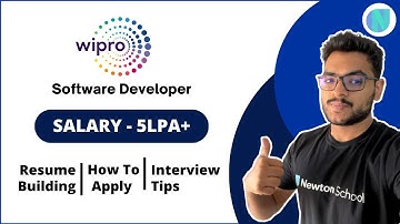 Wipro Hiring For Software Developer (Freshers & Experienced) 🔥 | Salary 6 LPA+ | newton School