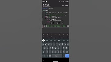 C program to sum of even and odd numbers