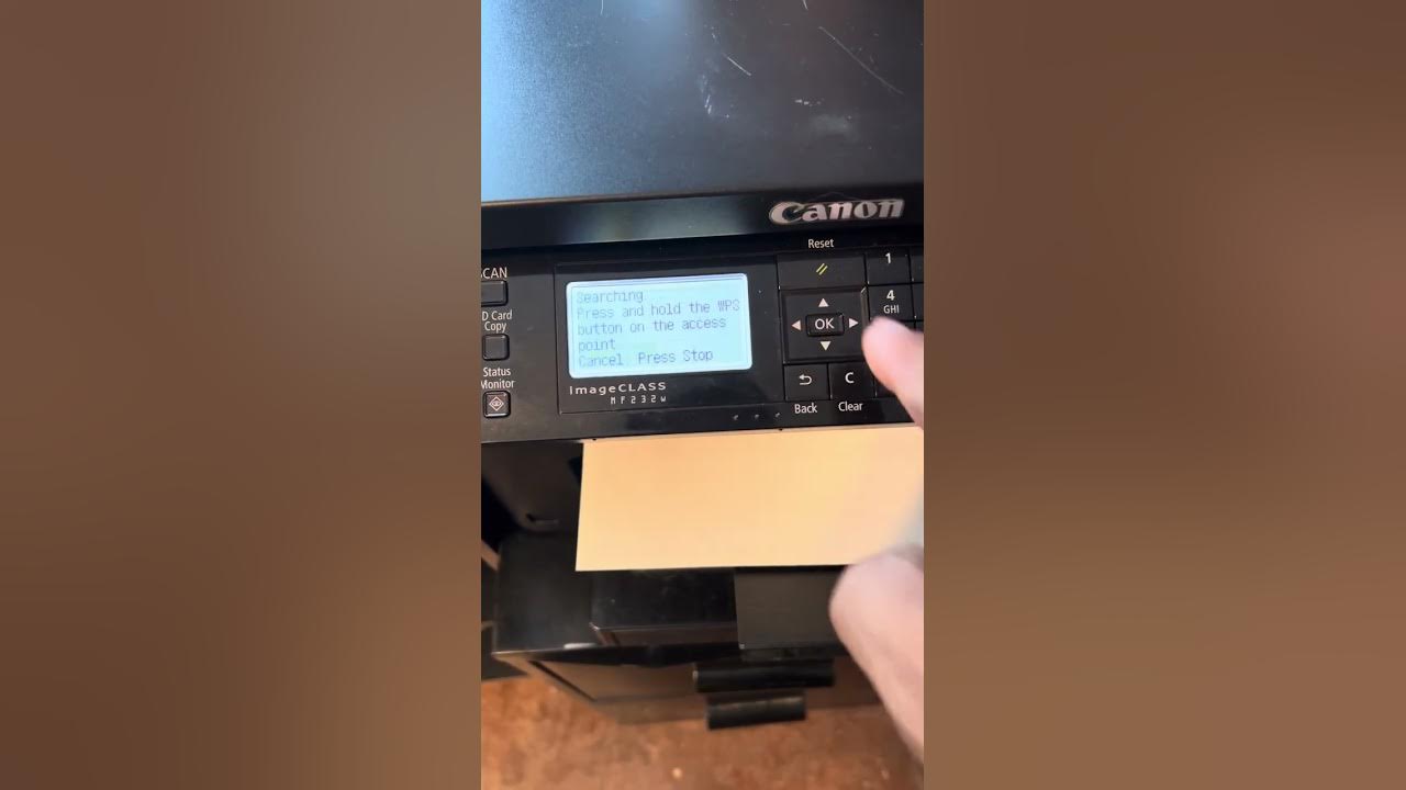 How to connect printer to WiFi using WPS button. WiFi protected set