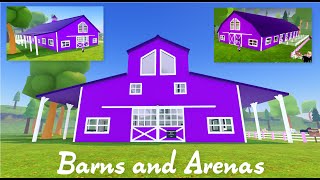 All the fully upgraded barns and arenas - Wild Horse Islands