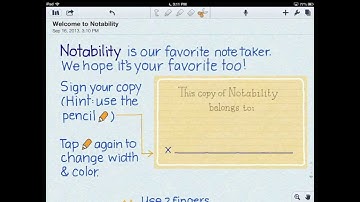 Notability Part I: Getting Started