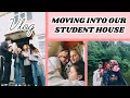 Moving into my student house VLOG : student housing is gross...but FIRST FLAT EVER