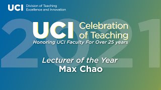 UCI Celebration of Teaching 2021 - Lecturer of the Year