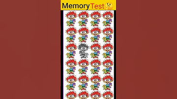 Memory Test || Riddles And Puzzles For Iq Test || part 3 || #shorts #quiztime