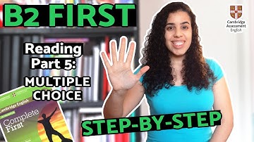 B2 FIRST READING PART 5 - MULTIPLE CHOICE | Choosing the correct alternatives in English for the FCE