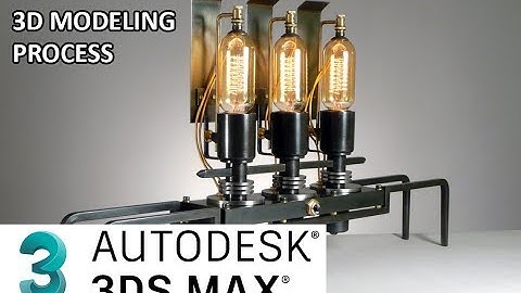 Frank Buchwald Steampunk machine lights series number 5 modeling process.