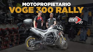 Motopropietario Voge 300 Rally junto a Sancho  MotomundiTV