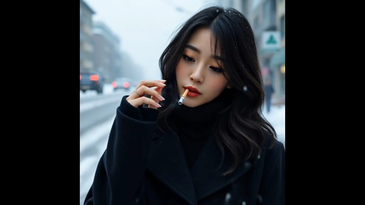 Asian Smoking Winter Chill 0708 