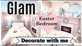 DECORATE WITH ME EASTER BEDROOM 2022 | BLUSH PINK MANTLE MAKEOVER