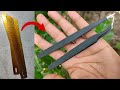 Tweezers made from saw blades | how to make | चिमटी