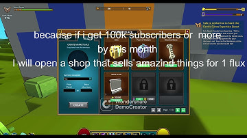 How to buy things from marketplace for 1 flux in trove