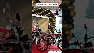 Honda Cg-125 2026 New Sticker Booking Start Haji & Sons Traders
