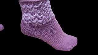 Cozy Lazy Jacquard Socks: Easy Knitting Tutorial for Beginners!